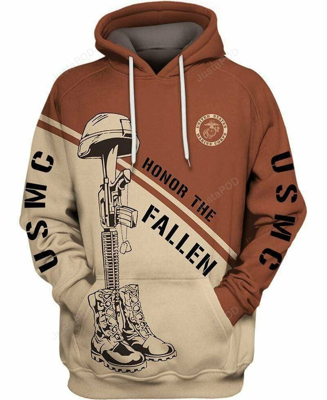 Us Marine Corps Honor The Fallen 3d All Print Hoodie