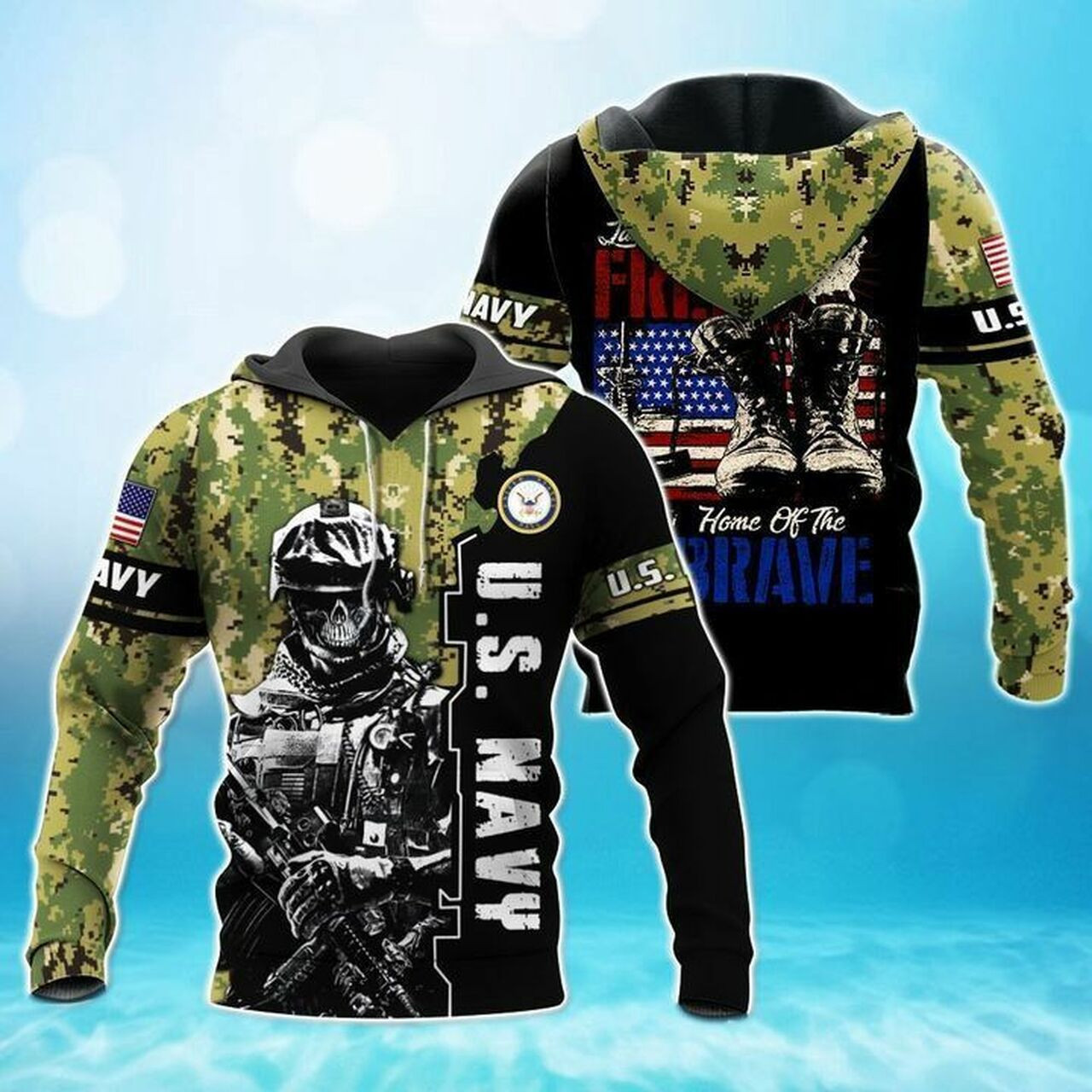 Us Navy Camouflage Flag American Men And Women 3d Full Printing Hoodie Zip Hoodie Sweatshirt T Shirt Us Navy 3d Full Printing Hoodie Shirt Us Navy 3d Full Printing Shirt