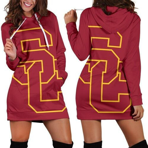 Usc Trojans Hoodie Dress Sweater Dress Sweatshirt Dress 3d All Over Print For Women Hoodie