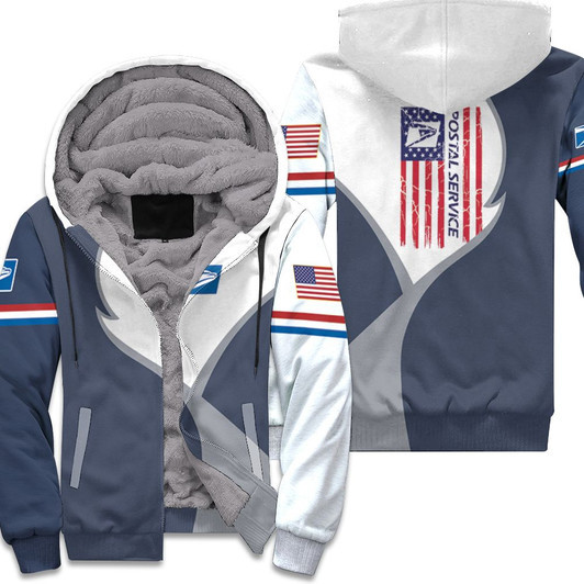 Usps Postal Service For Postal Worker 3D Fleece Hoodie