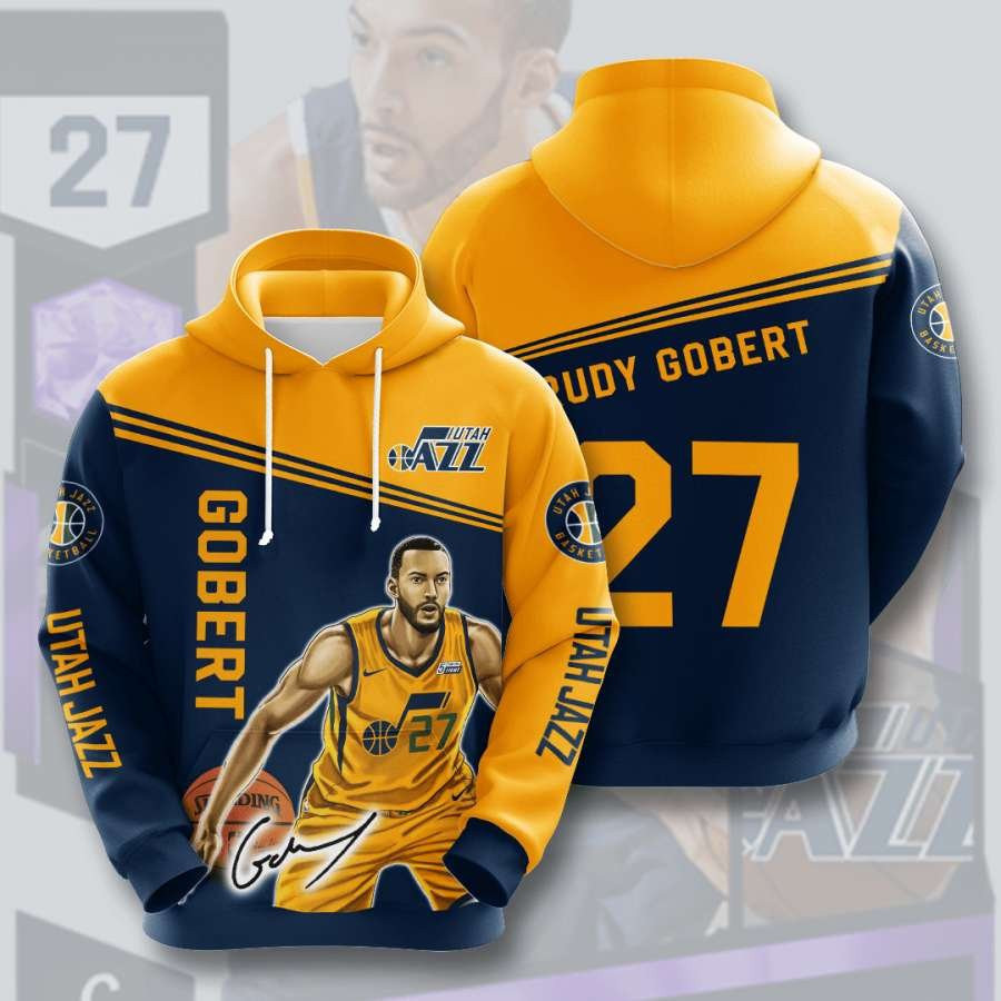 Utah Jazz No2053 Custom Hoodie 3D
