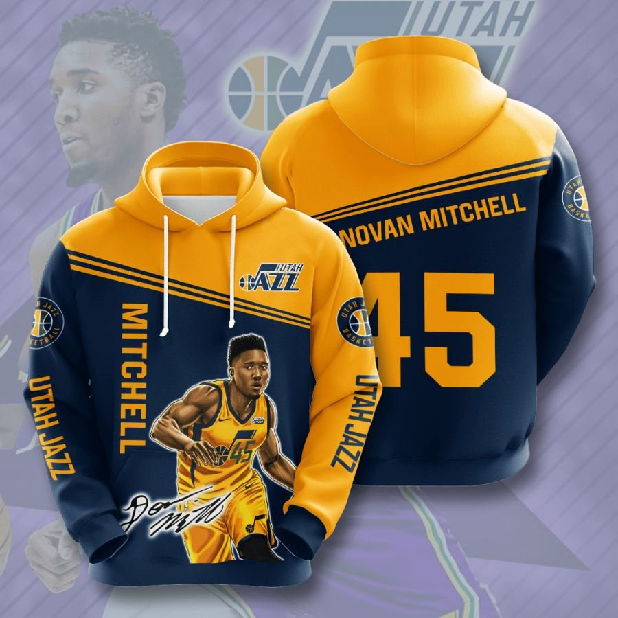 Utah Jazz No2054 Custom Hoodie 3D