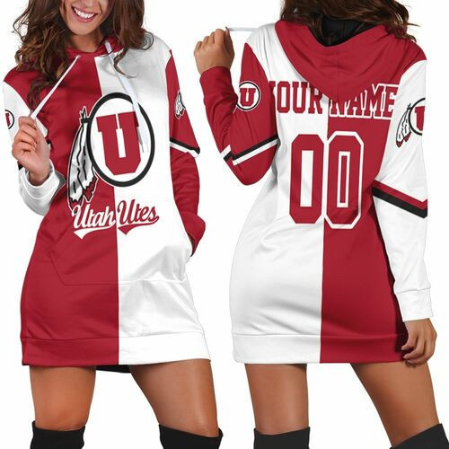 Utah Utes Mascot For Utes Fan 3d Hoodie Dress Sweater Dress Sweatshirt Dress