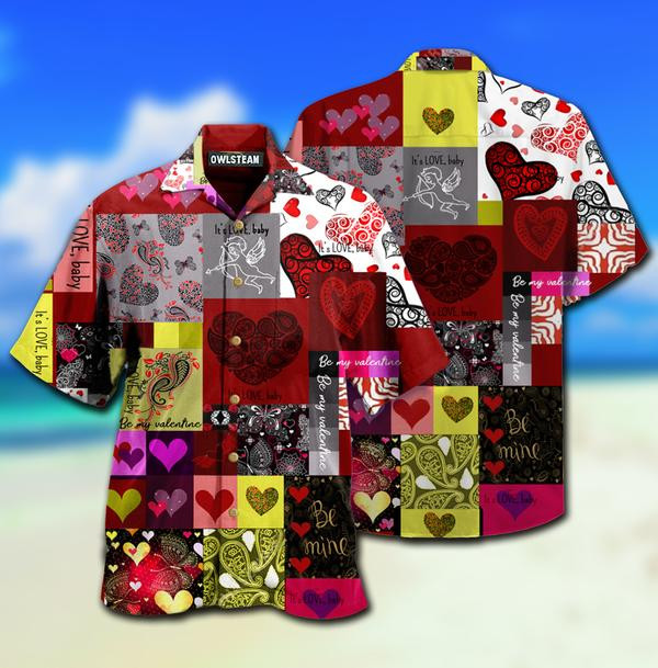 Valentine Beautiful Heart Paisley Limited Edition - Hawaiian Shirt - Hawaiian Shirt For Men