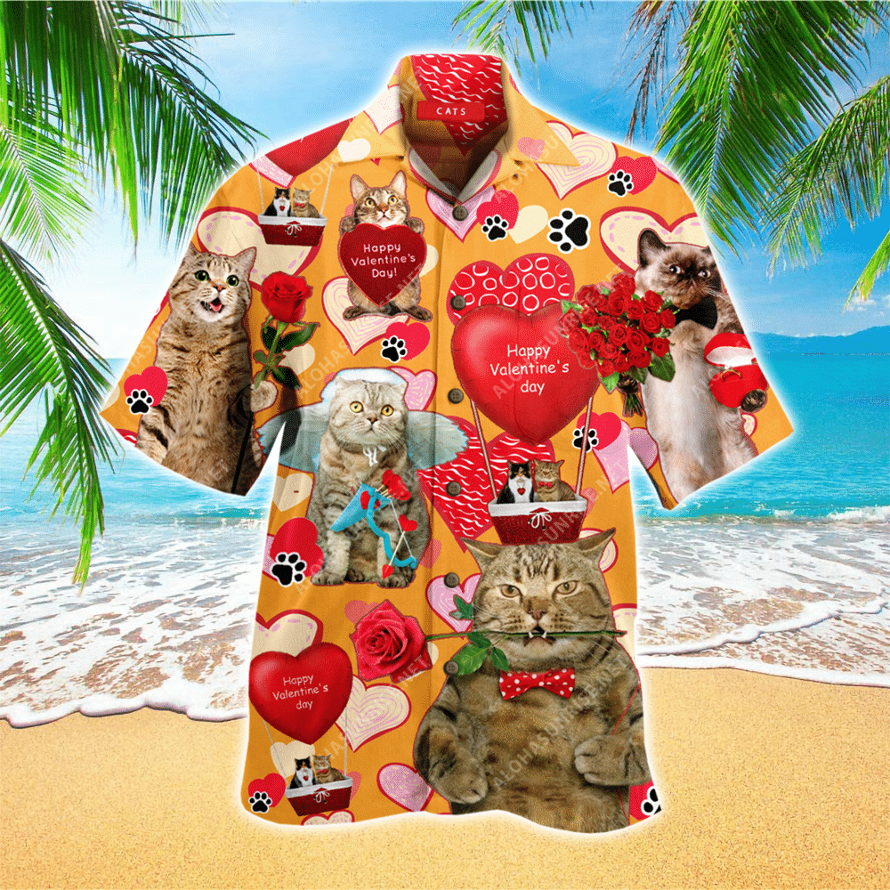 Valentine Hawaiian Shirt Perfect Valentine Clothing Shirt for Men and Women