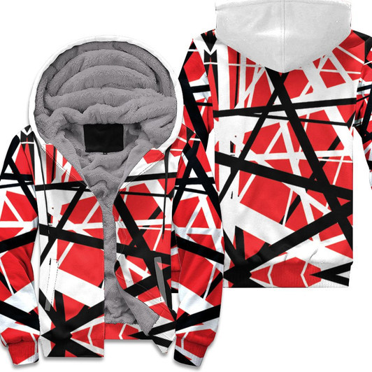 Van Halen Guitar Frankenstrat Design Pattern For Fan 3D Fleece Hoodie