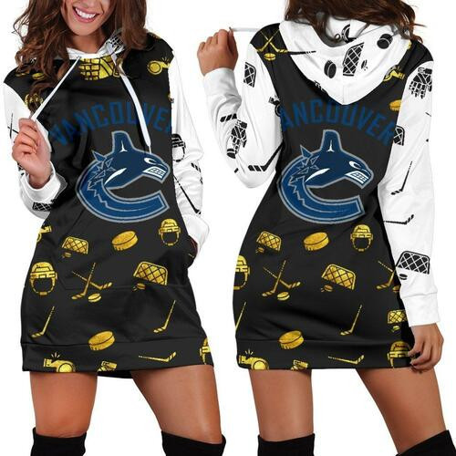 Vancouver Canucks Hoodie Dress Sweater Dress Sweatshirt Dress 3d All Over Print For Women Hoodie