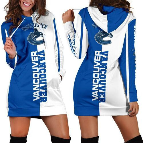 Vancouver Canucks Hoodie Dress Sweater Dress Sweatshirt Dress 3d All Over Print For Women Hoodie