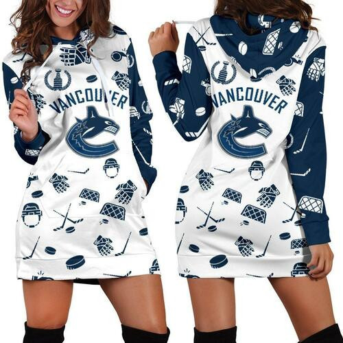 Vancouver Canucks Hoodie Dress Sweater Dress Sweatshirt Dress 3d All Over Print For Women Hoodie