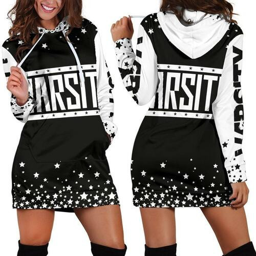 Varsity Hoodie Dress Sweater Dress Sweatshirt Dress 3d All Over Print For Women Hoodie