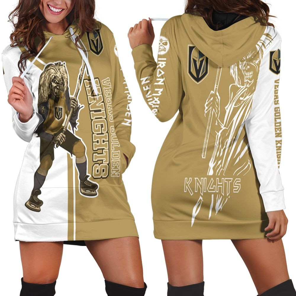 Vegas Golden Knights And Zombie For Fans Hoodie Dress Sweater Dress Sweatshirt Dress