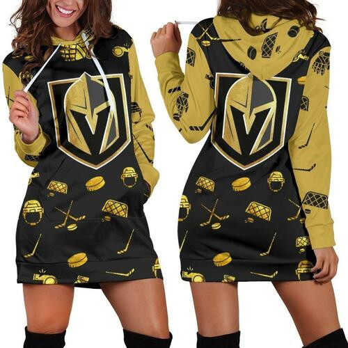 Vegas Golden Knights Hoodie Dress Sweater Dress Sweatshirt Dress 3d All Over Print For Women Hoodie