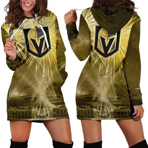 Vegas Golden Knights Hoodie Dress Sweater Dress Sweatshirt Dress 3d All Over Print For Women Hoodie