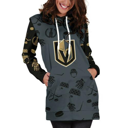 Vegas Golden Knights Hoodie Dress Sweater Dress Sweatshirt Dress 3d All Over Print For Women Hoodie