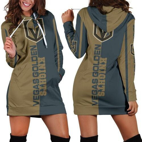 Vegas Golden Knights Hoodie Dress Sweater Dress Sweatshirt Dress 3d All Over Print For Women Hoodie