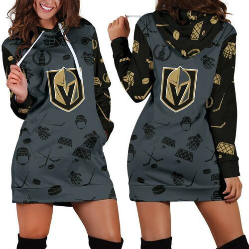 Vegas Golden Knights Womens Hoodie Dress Sweater Dress Sweatshirt Dress 3d All Over Print For Women Hoodie