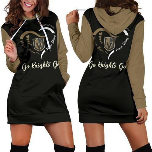 Vegas Golden Knights Womens Hoodie Dress Sweater Dress Sweatshirt Dress 3d All Over Print For Women Hoodie