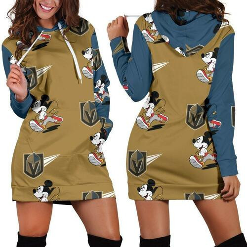 Vegas Golden Knights Womens Hoodie Dress Sweater Dress Sweatshirt Dress 3d All Over Print For Women Hoodie