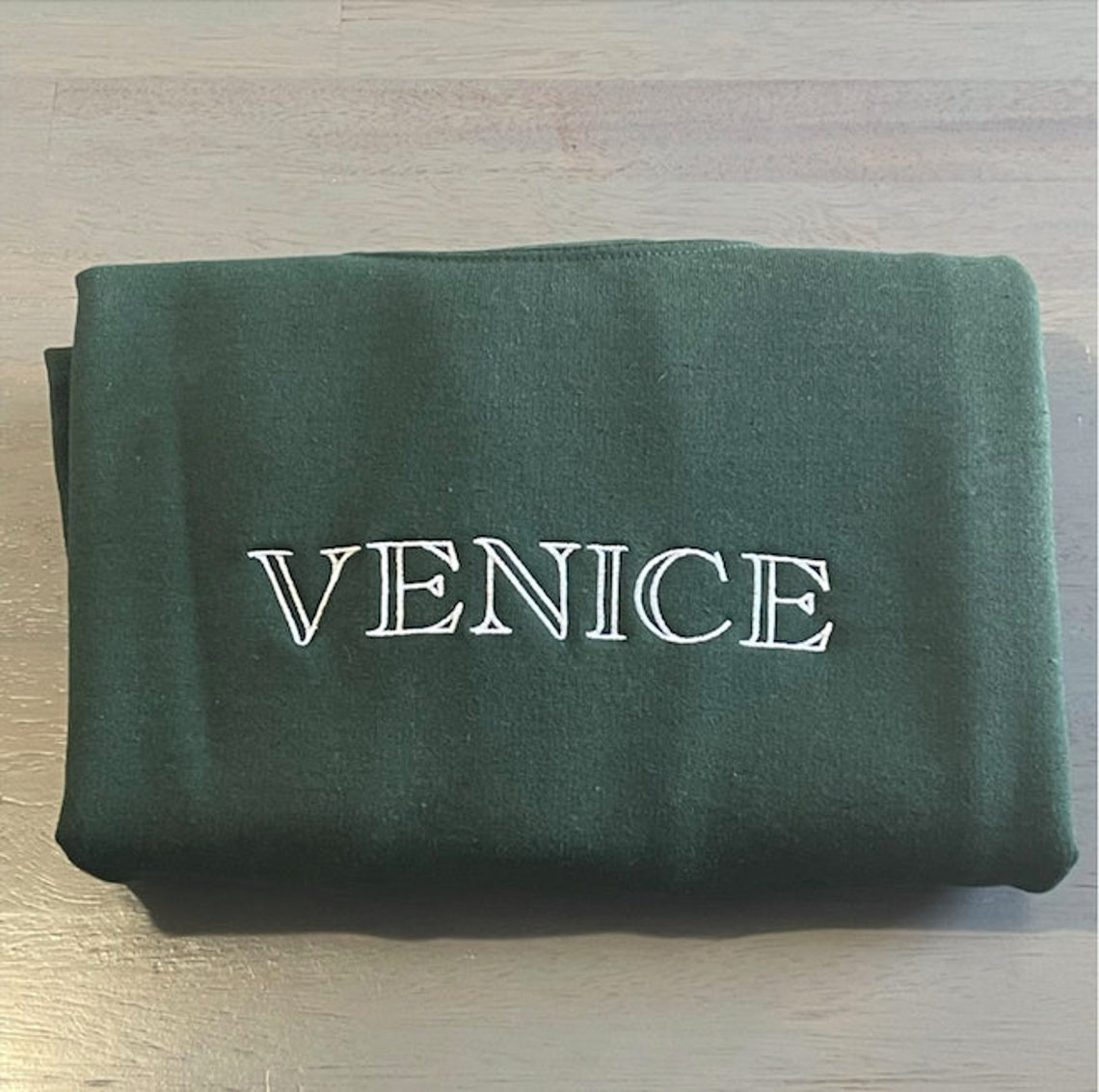 Venice Embroidered Sweatshirt Vintage Venice Embroidered Crewneck