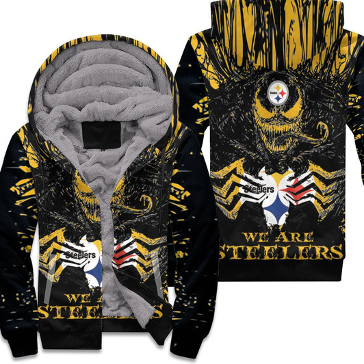 Venom We Are Pittsburgh Steelers 3D Fleece Hoodie