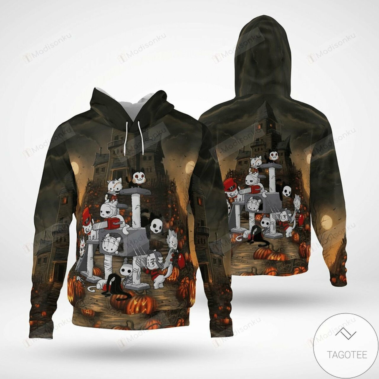 Very Good Quality Halloween Cat Costume 3d All Over Print Hoodie