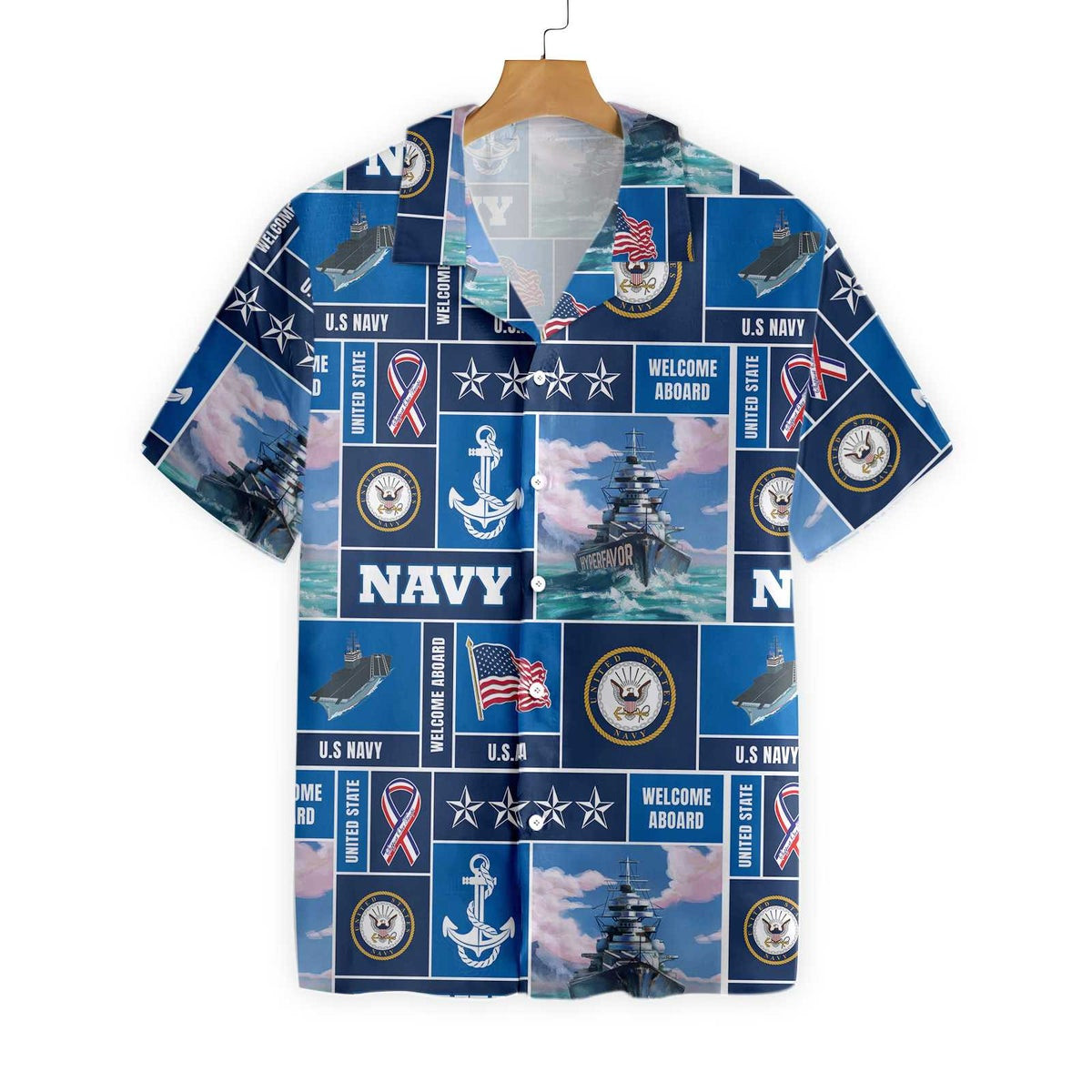 Veteran Soldier US Navy Welcome To Aboard Hawaiian Shirt