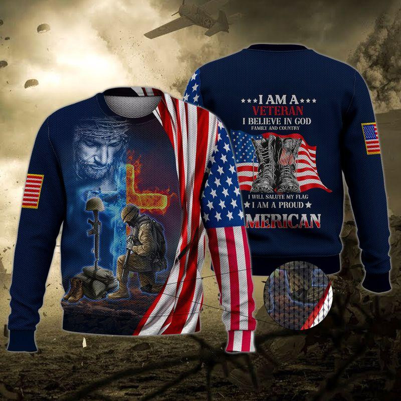 Veteran Ugly Christmas Sweater Ugly Sweater For Men Women