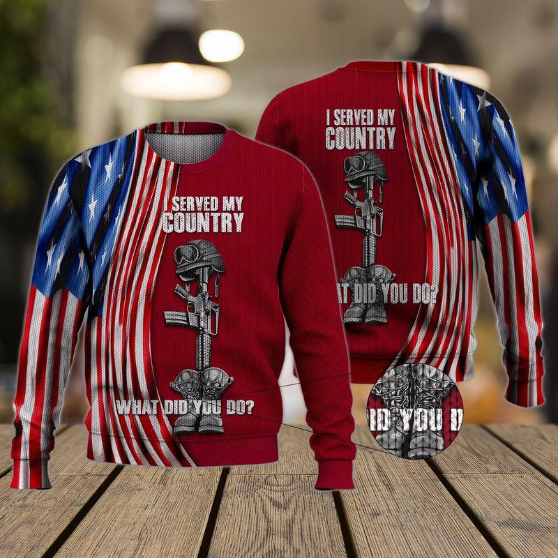 Veteran Ugly Christmas Sweater Ugly Sweater For Men Women