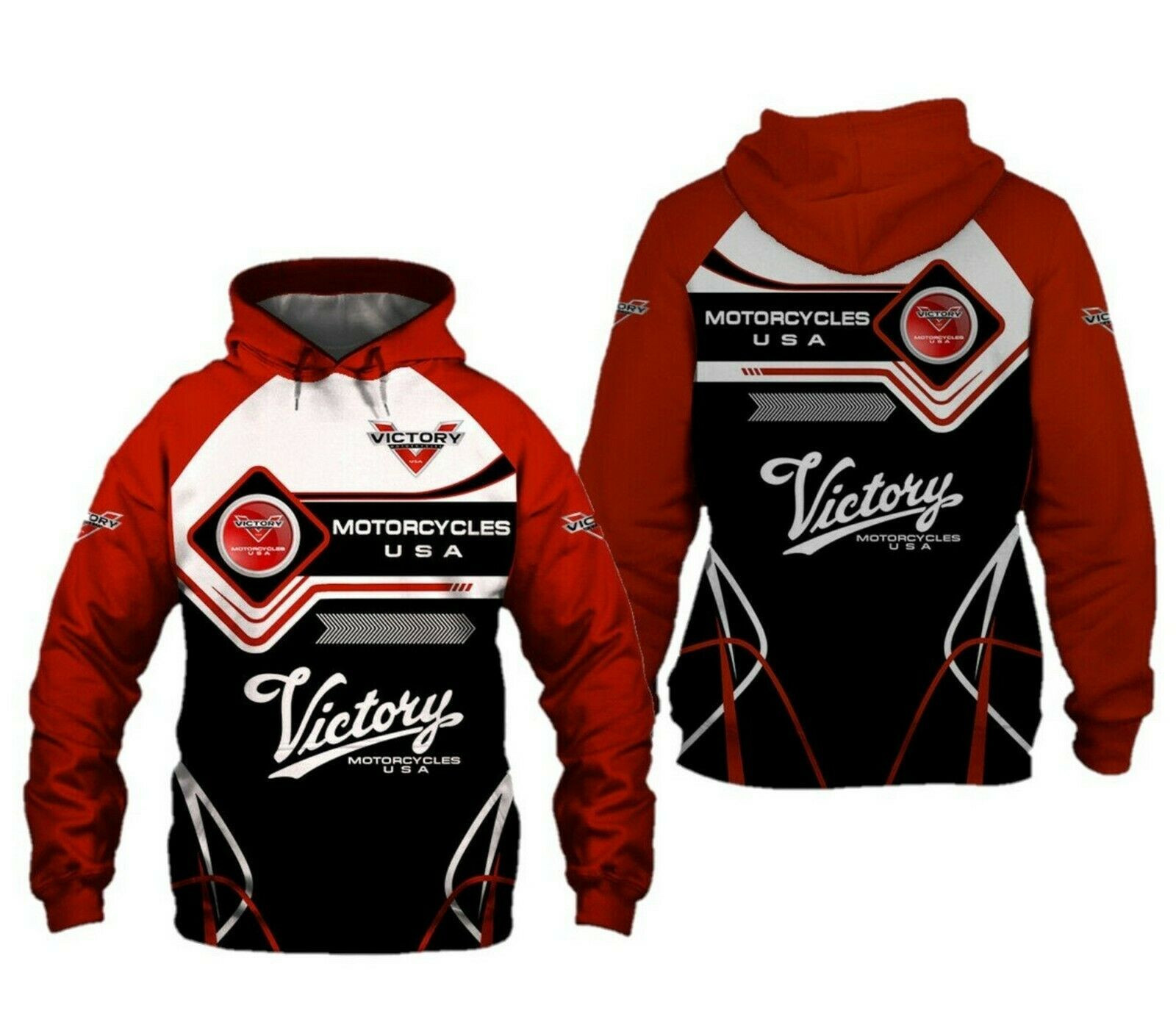 Victory Motorcycles Hoodie 3D All Over Print Size S