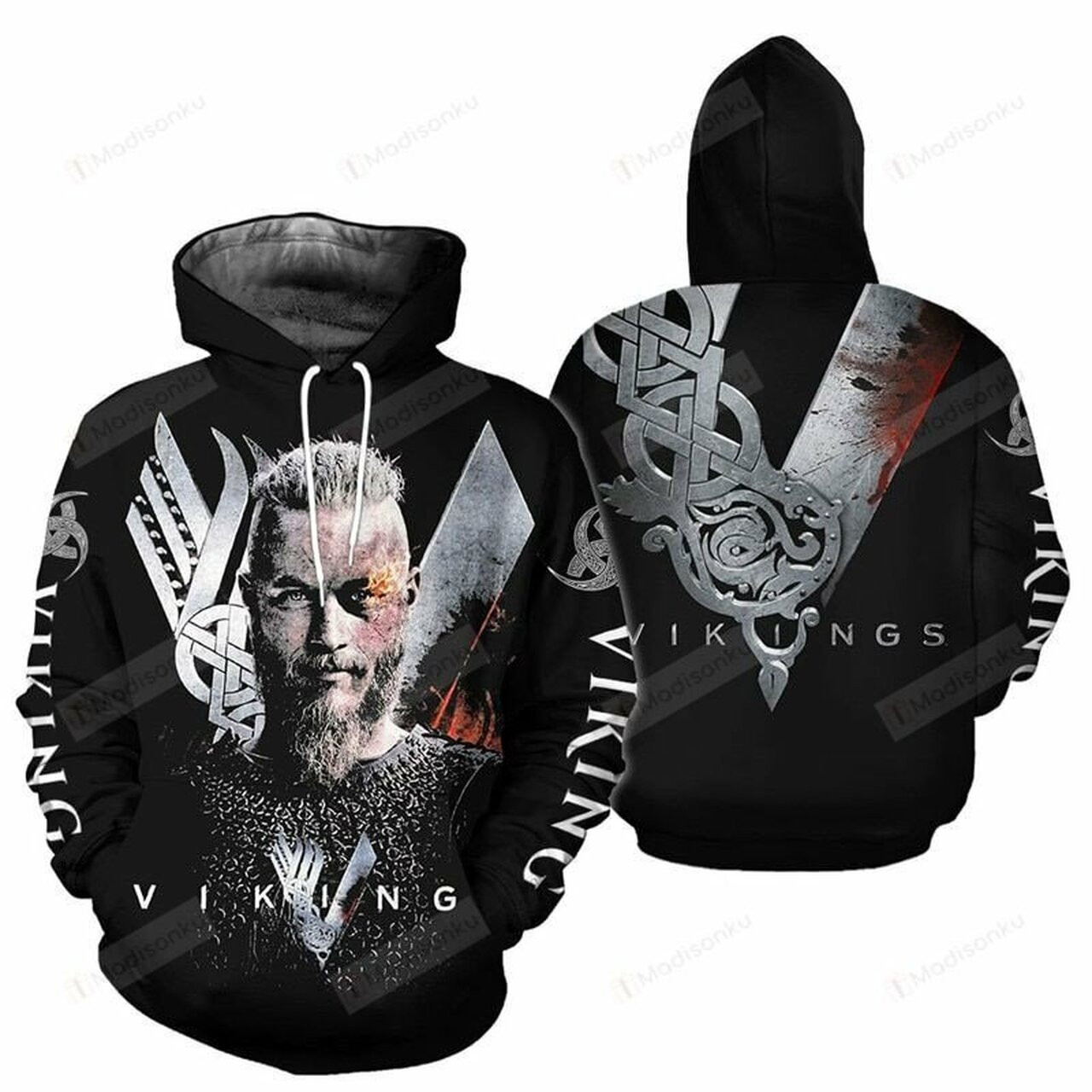 Viking 3d All Over Print Hoodie