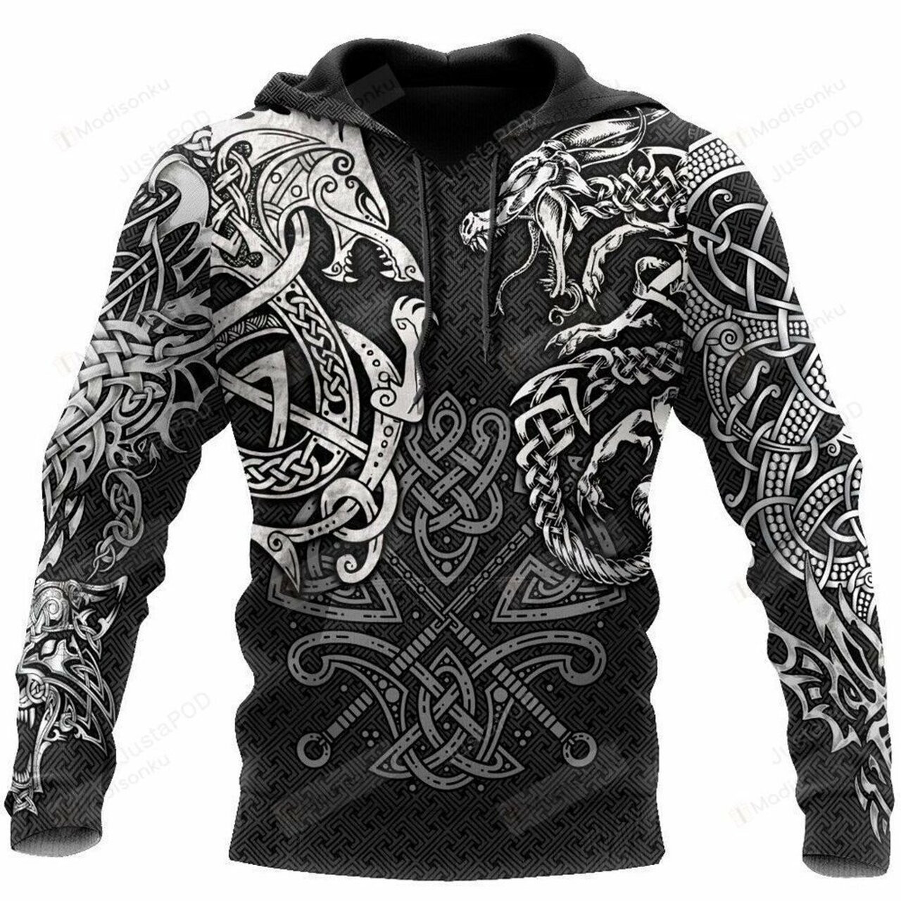 Viking 3d All Print Hoodie