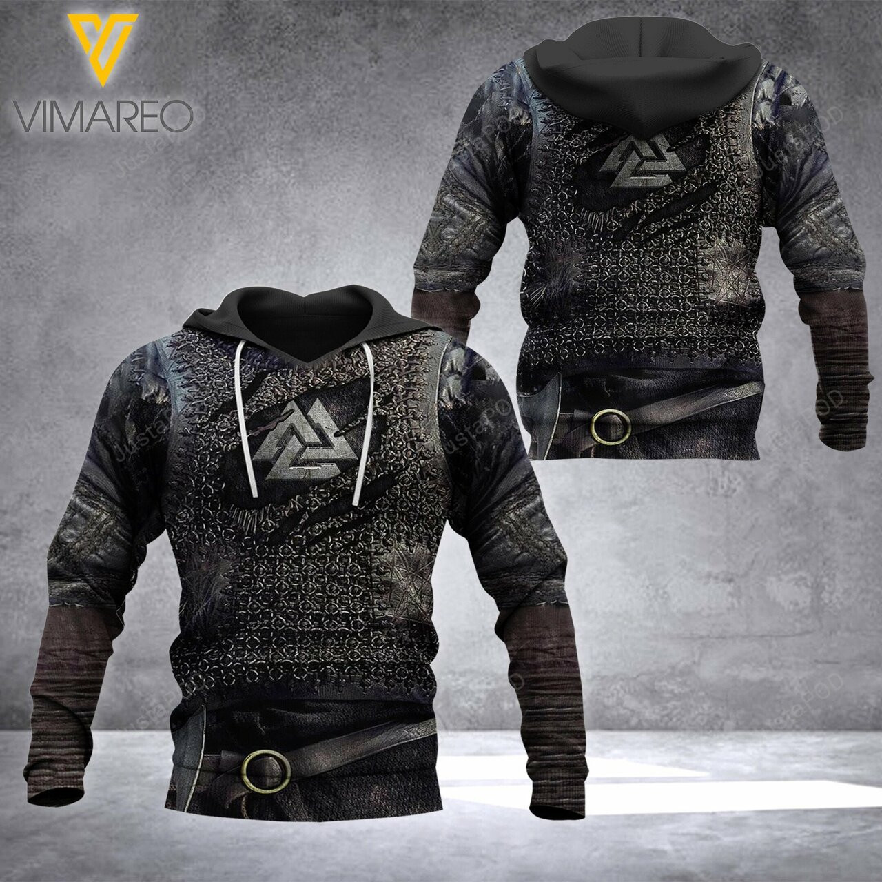 Viking 3d All Print Hoodie