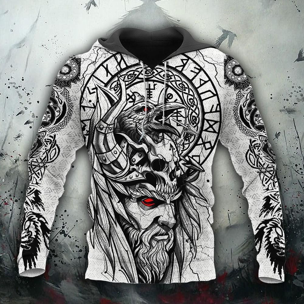 Viking Odin Tattoo 3D All Over Print | Hoodie | For Men & Women | Fu