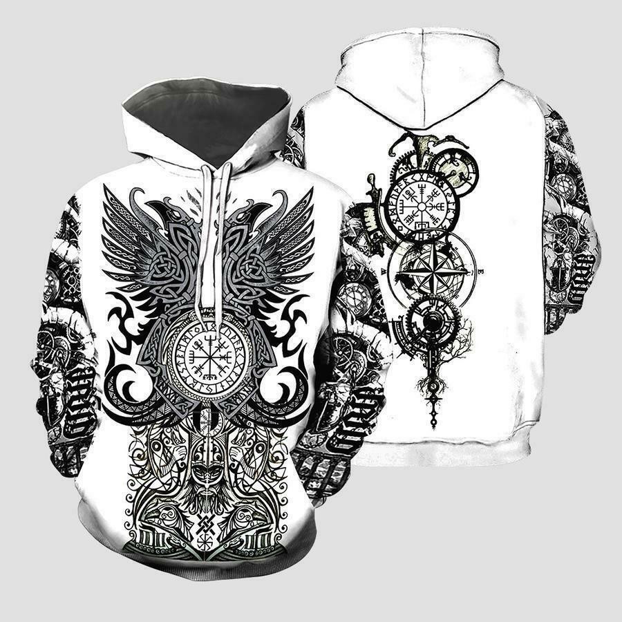 Viking Tattoo 3D All Over Print Unisex Adult  Full size S