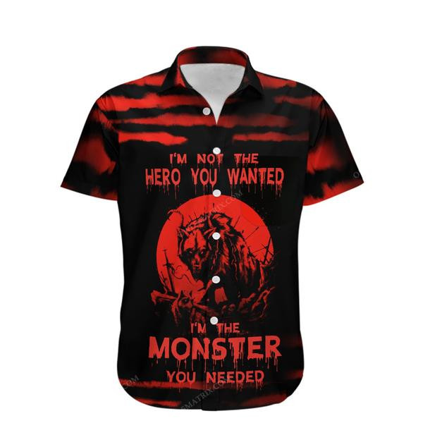 Viking Wolf Monster Style Limited - Hawaiian Shirt - Hawaiian Shirt For Men