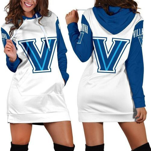 Villanova Wildcats Hoodie Dress Sweater Dress Sweatshirt Dress 3d All Over Print For Women Hoodie