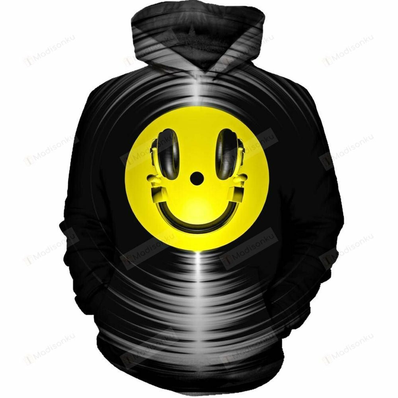 Vinyl Headphone 3d All Over Printed Hoodie