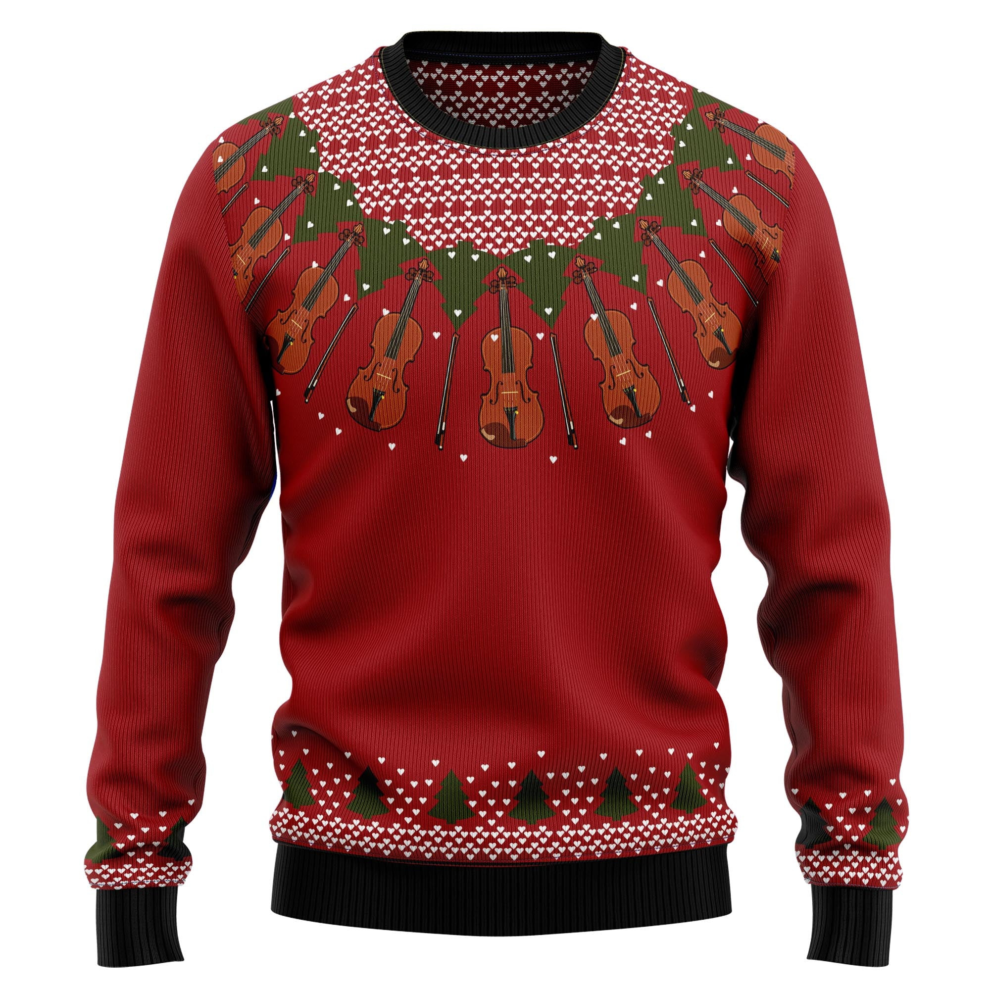 Violin Lover Ugly Christmas Sweater