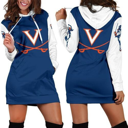 Virginia Cavaliers Hoodie Dress Sweater Dress Sweatshirt Dress 3d All Over Print For Women Hoodie