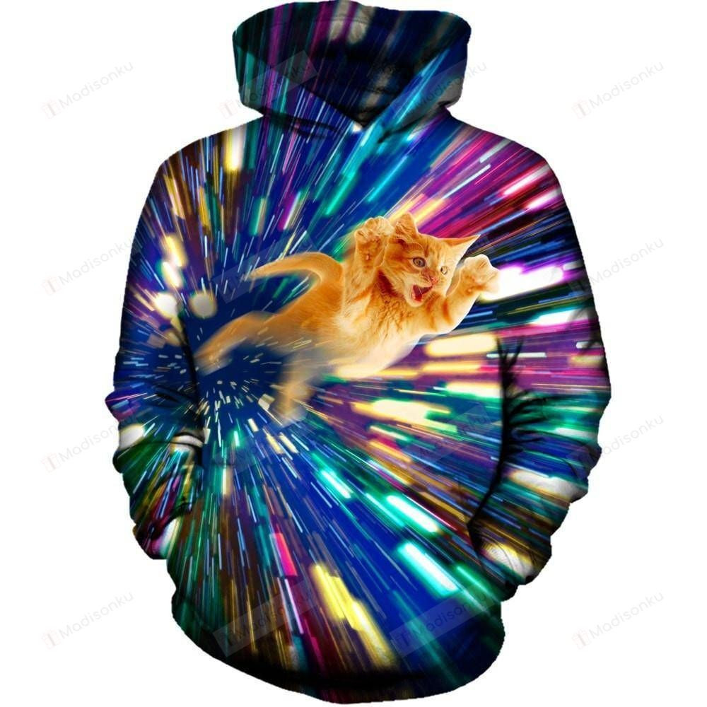 Vortex Cat 3D All Over Print Hoodie