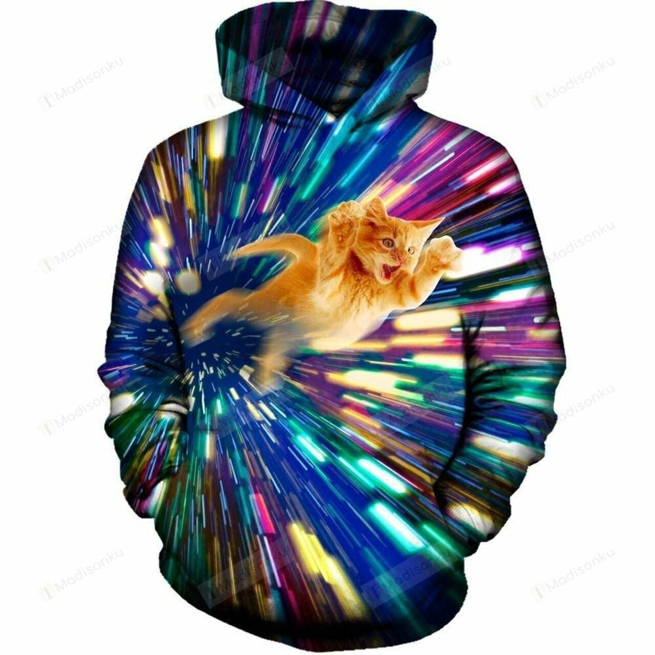 Vortex Cat 3d All Over Print Hoodie, Zip-up Hoodie