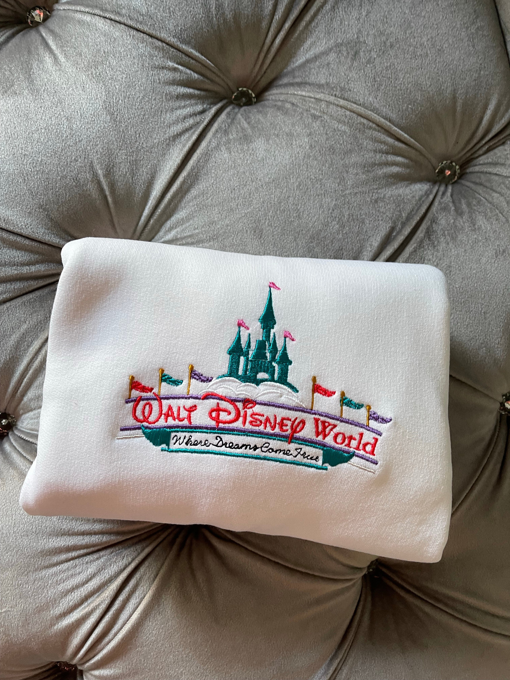 Walt Disney World Castle Embroidered Sweatshirt