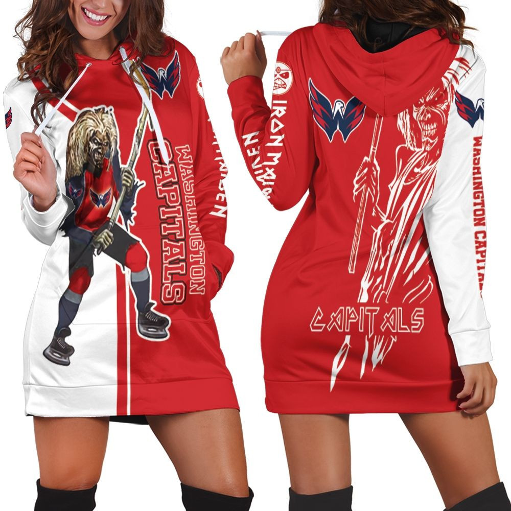 Washington Capitals And Zombie For Fans Hoodie Dress Sweater Dress Sweatshirt Dress