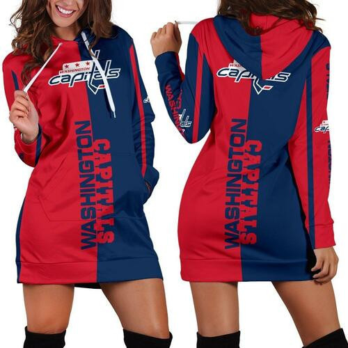 Washington Capitals Hoodie Dress Sweater Dress Sweatshirt Dress 3d All Over Print For Women Hoodie