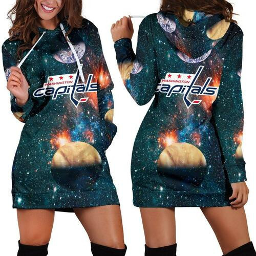 Washington Capitals Hoodie Dress Sweater Dress Sweatshirt Dress 3d All Over Print For Women Hoodie