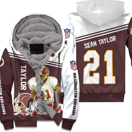 Washington Football Sean Taylor 3D T Shirt Hoodie Jersey Fleece Hoodie