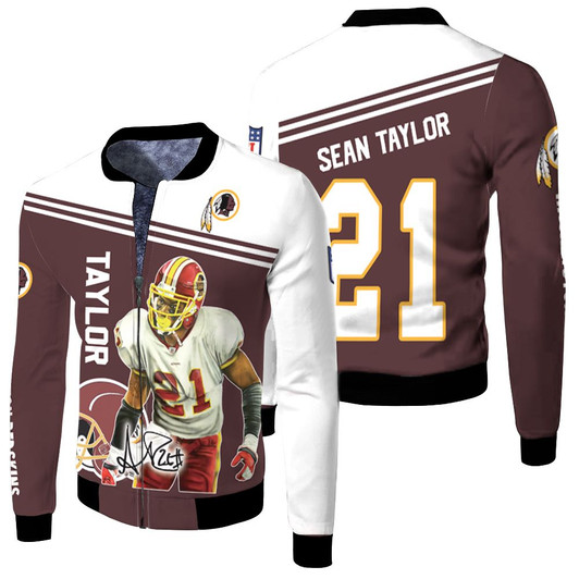 Washington Football Sean Taylor Fleece Bomber Jacket