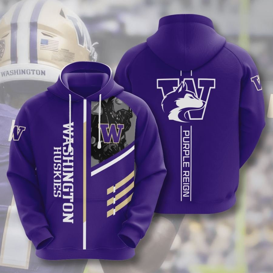 Washington Huskies No2074 Custom Hoodie 3D