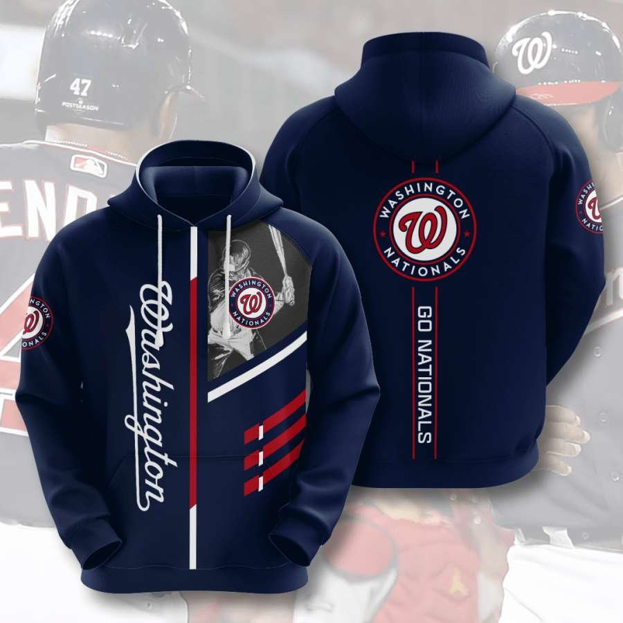 Washington Nationals No2075 Custom Hoodie 3D