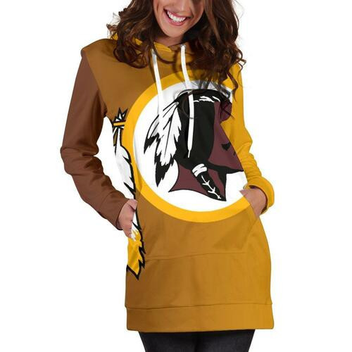 Washington Redskins Hoodie Dress Sweater Dress Sweatshirt Dress 3d All Over Print For Women Hoodie